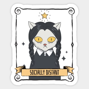 Wednesday Cat Sticker